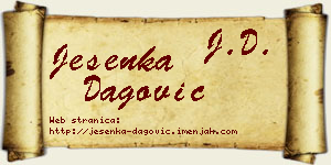 Jesenka Dagović vizit kartica